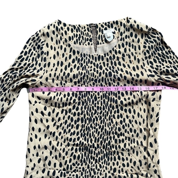 JCrew Leopard Print Long Sleeve Dress size 4. - Picture 7 of 10